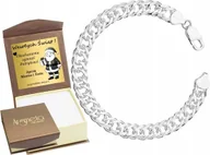 Bransolety męskie - Srebrna Bransoletka Męska Rombo 9,00 mm pr 925 Grawer Gratis - miniaturka - grafika 1