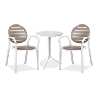 Meble ogrodowe - Zestaw Nardi PALMA/SPRITZ 2+1 Bianco - miniaturka - grafika 1