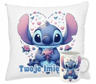 ZESTAW PODUSZKA + KUBEK Prezent STICH STITCH STICZ + IMIĘ 7 - Gadżety dla niej i dla niego - miniaturka - grafika 1