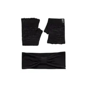 Rękawiczki - Nike ciepły komplet zimowy opaska i rękawiczki bez palców N.100.2000.082 - miniaturka - grafika 1