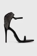 Sandały damskie - Steve Madden sandały Luminoso kolor srebrny SM11002903 - miniaturka - grafika 1