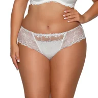 Komplety bielizny - Figi damskie z koronką AV 1030 kremowe  XL - miniaturka - grafika 1