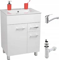 Szafki łazienkowe - Szafka z Umywalką stojąca 60 bateria obrotowa - miniaturka - grafika 1