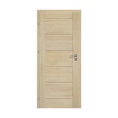 Drzwi wewnętrzne - Drzwi wewnętrzne pełne Arak dąb marone 90 lewe Artens - miniaturka - grafika 1