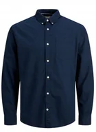 Koszule męskie - JACK&JONES KOSZULA MĘSKA GRANATOWA XS JQA - miniaturka - grafika 1