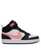 Buty dla dziewczynek - Nike Sneakersy Court Borough Mid 2 (GS) CD7782 Czarny - miniaturka - grafika 1