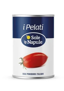O'Sole e Napule Pomidory Pelati włoskie San Marzano bez skórki pusz.400g - Pasztet i przetwory mięsne - miniaturka - grafika 1