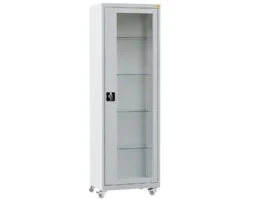 MD/1k.7035 mobilna szafa lekarska 1-skrzydłowa 1-komorowa popielata na kołach - Meble i wyposażenie gabinetów medycznych - miniaturka - grafika 1