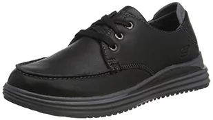 Skechers Męskie trampki Valargo, Czarna skóra, 39.5 EU - Trampki męskie - miniaturka - grafika 1