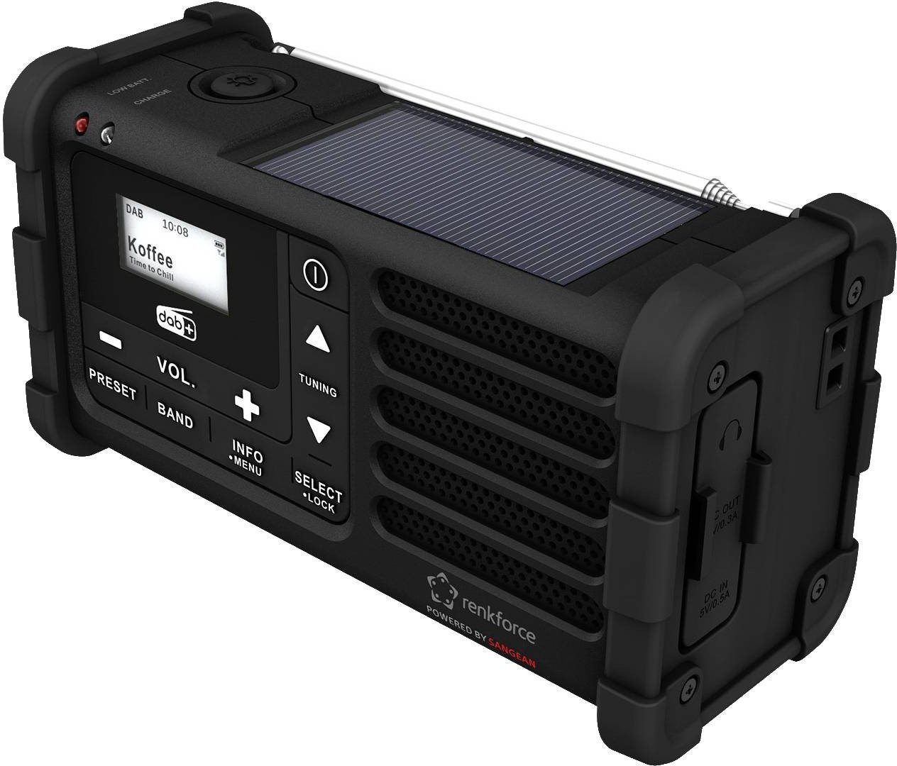 Renkforce RF-DAB-MMR88 Outdoorradio DAB+ Schwarz RF-5266164
