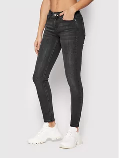 Spodnie damskie - Calvin Klein Jeans Jeansy Skinny Fit Mid Rise J20J214099 Czarny Skinny Fit - grafika 1