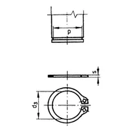 Części i akcesoria do maszyn rolniczych - TOOLCRAFT Pieścień Segera Toolcraft 194748 O = 8 4 x 9 mm 1 mm DIN 471 100 szt - miniaturka - grafika 1
