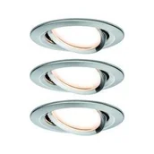 Oprawy, klosze i abażury - Paulmann Zestaw OW Nova Plus ZB Coin ści okr wychLED 3x7W 230V 51mm żelazo-szcz/alucynk 92959 - miniaturka - grafika 1