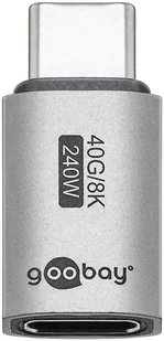 Goobay 74447 zmieniacz płci / kabli USB-C Srebrny - Adaptery i przejściówki - miniaturka - grafika 1