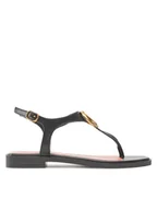 Sandały damskie - Guess Sandały Miry FL6MRY LEA21 Czarny - miniaturka - grafika 1