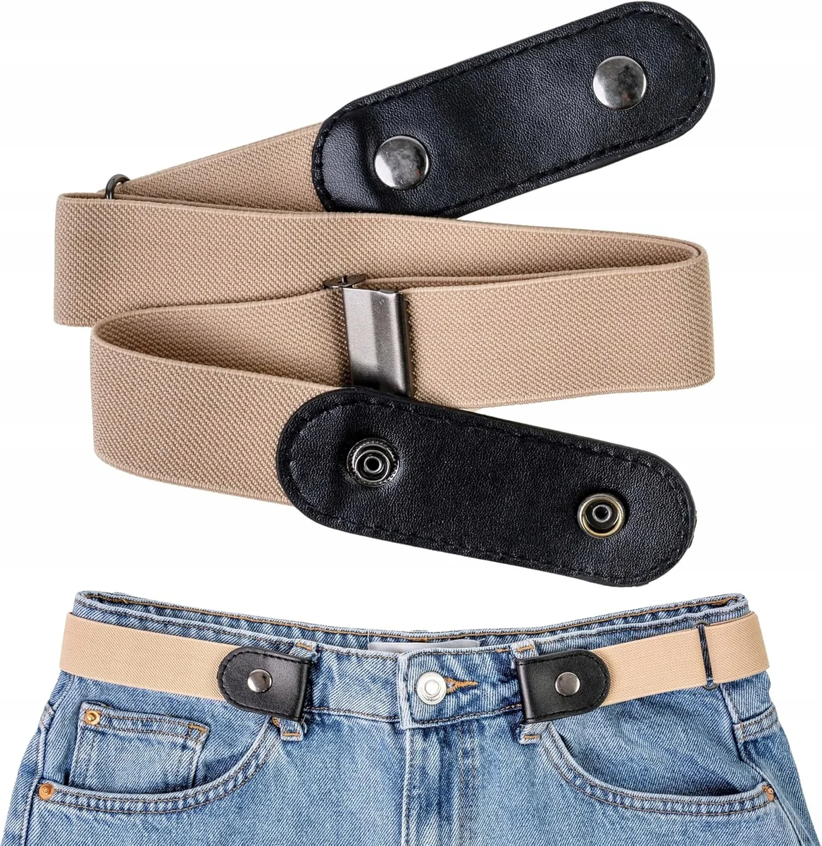 PASEK UNISEX REGULOWANY TALIA 60-120CM BEZ KLAMRY SPODNIE SUKIENKI