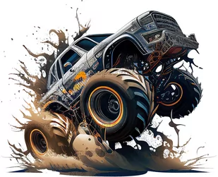 Naprasowanka Monster Truck motoryzacja 1 - Pasmanteria Naprasowanka Monster Truck motoryzacja 1 - Pasmanteria - miniaturka - grafika 1