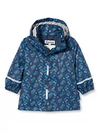 Kurtki i płaszcze dla chłopców - Playshoes Chłopięca plac budowy Allover kurtka przeciwdeszczowa, morski, 80 cm - miniaturka - grafika 1