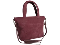 Torebki damskie - Torebka Damska Różowa Shopper Z Rączkami I Regulowanym Paskiem, Miejska - miniaturka - grafika 1