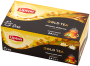 Herbata - Lipton Gold Tea Herbata czarna aromatyzowana 75g 50 torebek - miniaturka - grafika 1