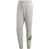 Spodnie męskie - Spodnie męskie adidas Badge of Sport Fleece Pant szare FS4630-S - miniaturka - grafika 1
