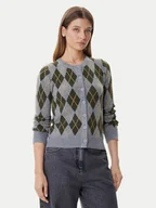 Swetry damskie - Vero Moda Kardigan Sage 10343727 Szary Standard Fit - miniaturka - grafika 1