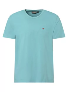 Napapijri - T-shirt męski  Salis, niebieski - Koszulki męskie - miniaturka - grafika 1