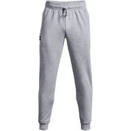 Spodnie męskie - Spodnie męskie Under Armour Rival Fleece Jogger jasnoszare 1357128 011-XL - miniaturka - grafika 1