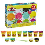 Gry planszowe - Play-Doh Zestaw ciastoliny 12 tub kolorowych F1989 - miniaturka - grafika 1