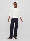 Swetry damskie - Vila Sweter w kolorze białym - miniaturka - grafika 1