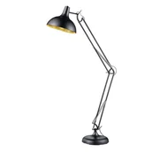 Lampy stojące - Trio RL Salvador R46061032 lampa podłogowa stojąca 1x60W E27 czarny mat / złoty - miniaturka - grafika 1