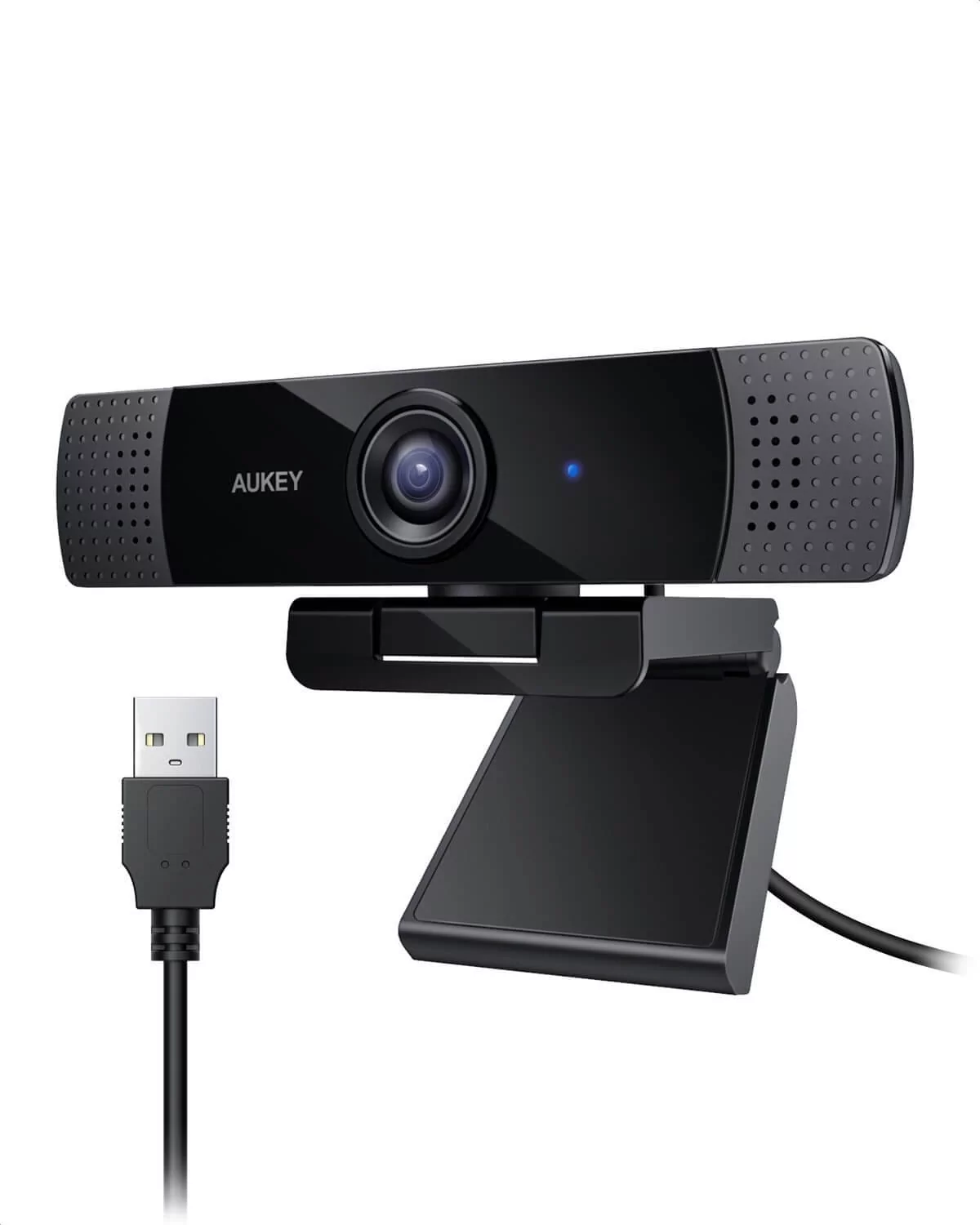 Aukey Stream Series Dual-Mic Full HD Webcam with 1 3"-CMOS Sensor black