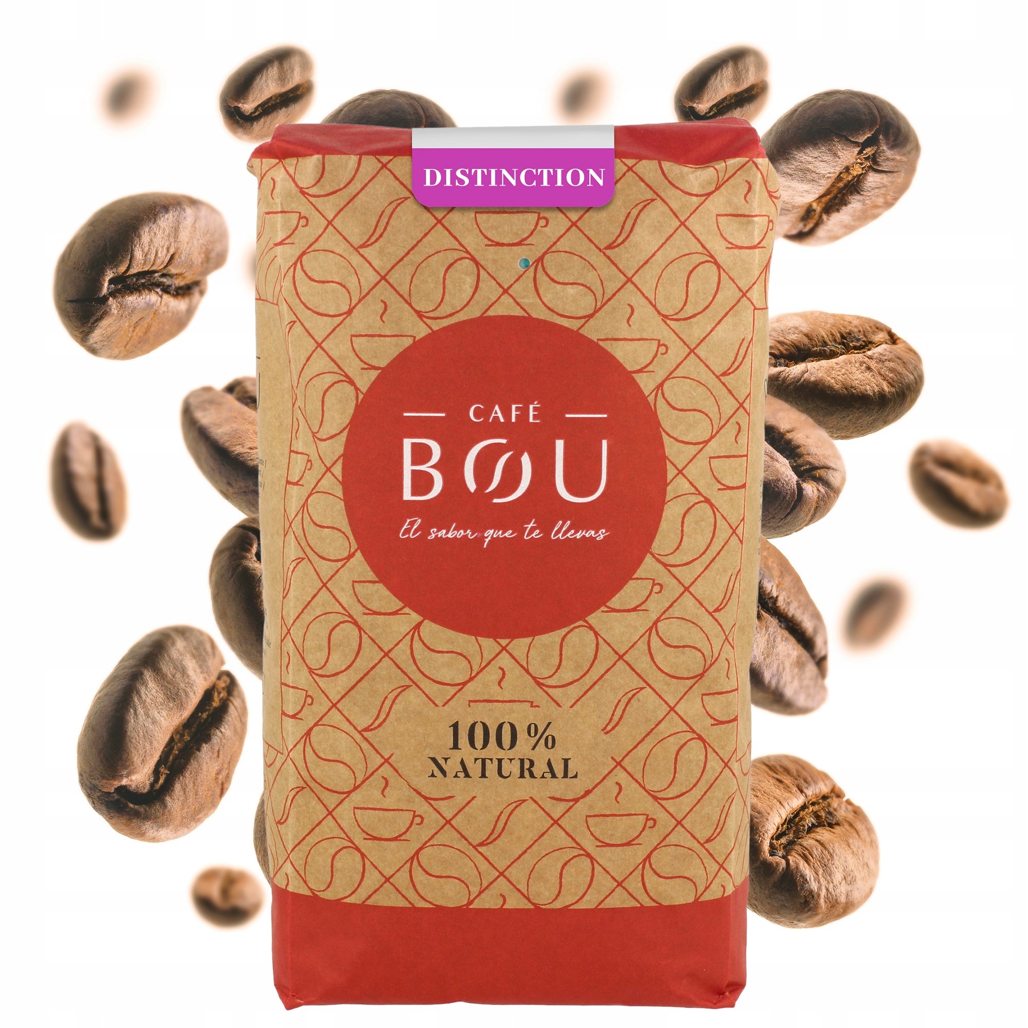 Kawa ziarnista Bou cafe Natural Distincion 1 kg Arabica Espresso Ekspres