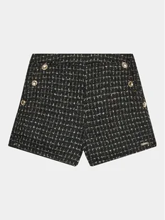 Guess Szorty materiałowe J3BD02 WFRF0 Czarny Regular Fit - Spodenki damskie - miniaturka - grafika 1