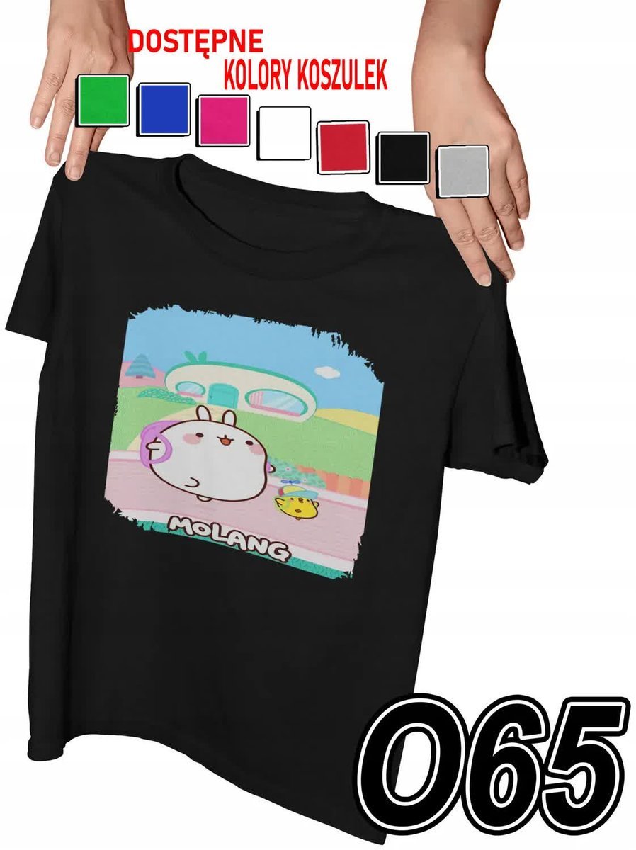 Koszulka Dziecięca Z Nadrukiem Molang Króliczek Różne - M 134-140