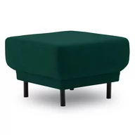 Pufy i podnóżki - Podnóżek do fotela, Laya, 57x57x38 cm, butelkowa zieleń - miniaturka - grafika 1