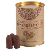 Kadzidła i dodatki - GOLOKA Kadzidełka stożkowe Backflow SANDALWOOD Goloka (przepływ zwrotny) - miniaturka - grafika 1