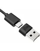 Adaptery i przejściówki - Logitech Logi Zone Wired USB-A Adapter GRAPHITE W 989-000982 - miniaturka - grafika 1