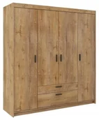 Meble do przedpokoju - Szafa Garderoba Kuba 4D Szafa uchylna Dąb Lefkas - miniaturka - grafika 1