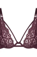 Biustonosze - Hunkemöller Nieusztywniany biustonosz z fiszbinami Cinnamon Czerwony - miniaturka - grafika 1