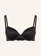 Biustonosze - Calvin Klein Biustonosz Usztywniany Sheer Marquisette schwarz - miniaturka - grafika 1