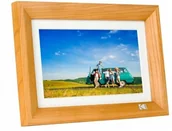 Ramki cyfrowe do zdjęć - Kodak LED HD 7'' RDPF-700W drewniana j. brąz - miniaturka - grafika 1