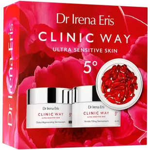 Dr Irena Eris promocyjny zestaw Clinic Way 5° - dermokrem wypełniający zmarszczki spf20 50 ml + dermokrem globalnie regenerujący na noc 50 ml - Zestawy kosmetyków damskich - miniaturka - grafika 1