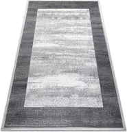 Dywany - Dywan NOBLE nowoczesny 1512 64 Ramka, grecki vintage przecierany - Strukturalny, dwa poziomy runa krem / szary beżowy 140x190 cm - miniaturka - grafika 1