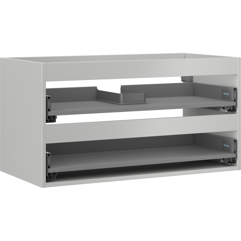 Mexen Box-A korpus szafki podumywalkowej 90 cm, 2 szuflady, szary mat - 91AX0-0900-470-2-62