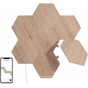 Systemy inteligentnych domów - Nanoleaf Elements - Wood Look Hexagons Starter Kit NL52-K-7002HB-7PK - miniaturka - grafika 1