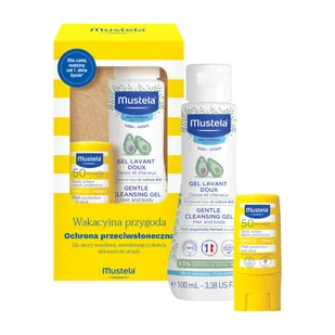 Mustela Sun Wakacyjna Przygoda Zestaw: Sztyft przeciwsłoneczny + Delikatny żel - Kremy dla dzieci - miniaturka - grafika 1