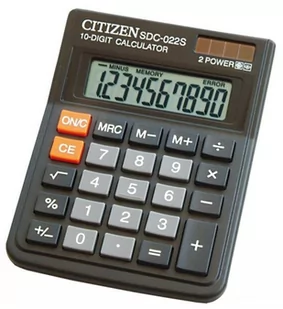 PBS Connect, kalkulator biurowy, Citizen SDC-022S, czarny - Przybory szkolne - miniaturka - grafika 1