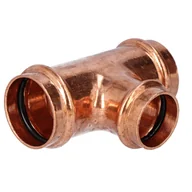 Łączniki, trójniki, kształtki - Trójnik redukcyjny 35x28x35 CU B Press - miniaturka - grafika 1