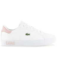 Trampki damskie - Buty Lacoste Powercourt 741SUJ0014-1Y9 - białe - miniaturka - grafika 1